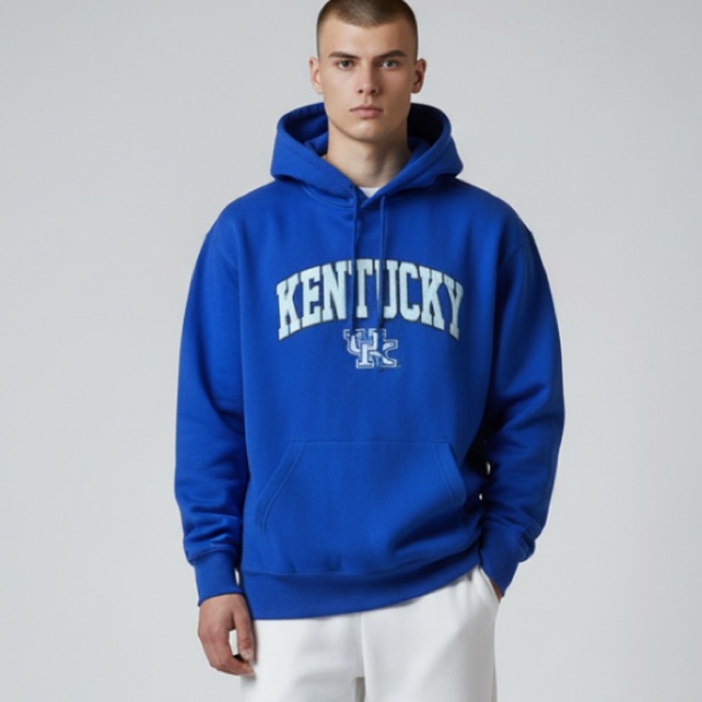 Blue Kentucky Wildcats Hoodie for Men size L Stadium Athletics